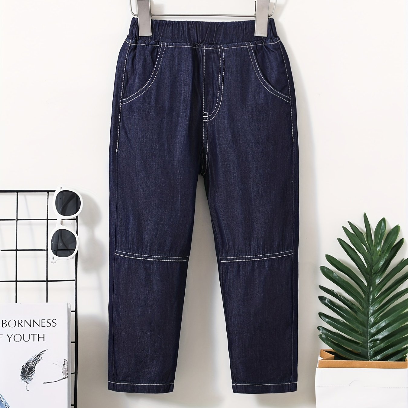 Girls Ultra Thin Casual Denim Pants Summer Lightweight