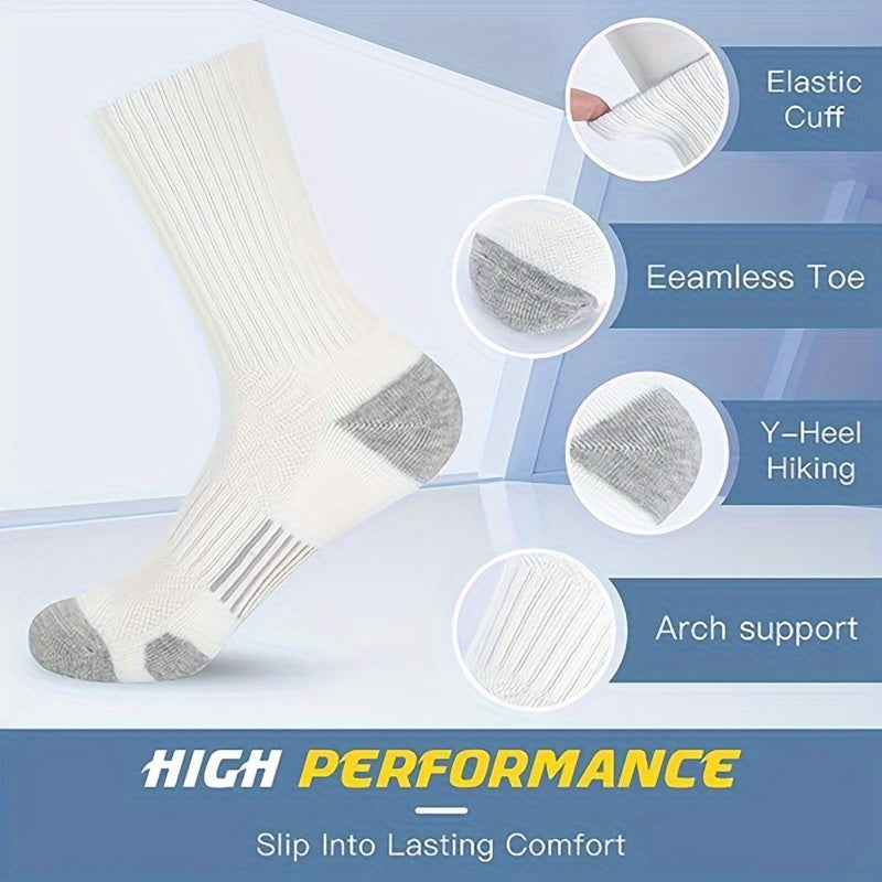 Men's Winter Sports Socks - Cushioned, Sweat Wicking, Breathable
