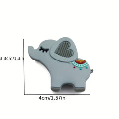 Silicone Baby Teether Toy Elephant Beads BPA Soothe Baby Gum Pain