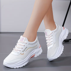 Women's Platform Sports Shoes - Breathable Running & Tennis Sneakers