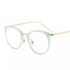 Round Frame Light Blocking Glasses for Women Unisex