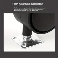 4pcs Swivel Caster Wheels Mini Wheels for Households