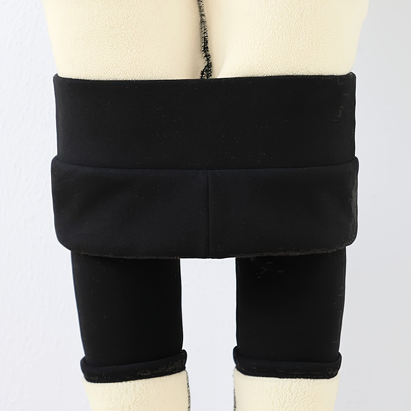 Fleece Liner Yoga Pants Slim Fit High Waist Mid Stretch Keep Warm Workout Pants