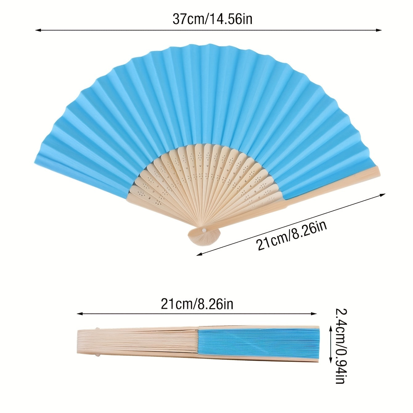 Bamboo Folding Fans for Wedding Party Decor