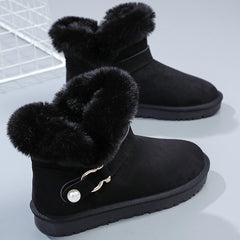 Women's Winter Snow Boots Slip On Ankle High Thermal Shoes