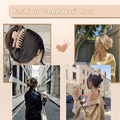 Matte Large Hair Claw Clip Non Slip Strong Hold Hair Jaw Clip