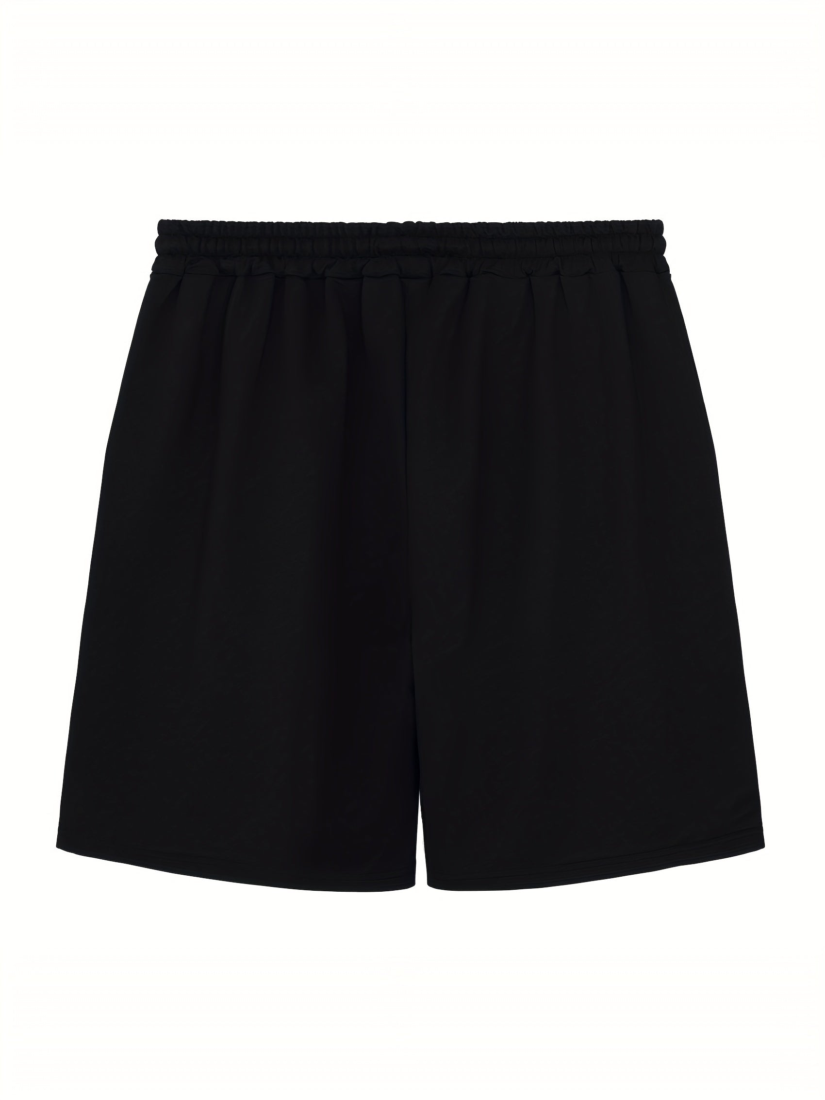 Men's Letter Print Drawstring Shorts Active Stretch Breathable Moisture Wicking