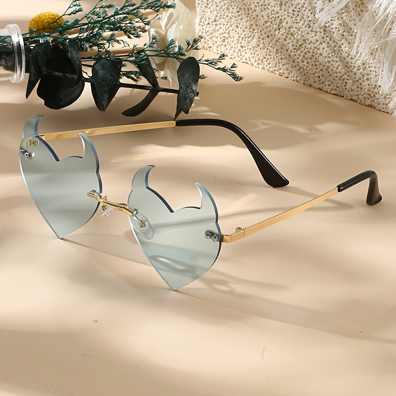 Abnormal Party Rimless Sunglasses for Women