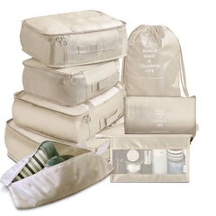 8-Piece Travel Storage Packing Cube Bag Organizer High Capacity Luggage 