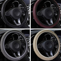 Universal Auto Car Steering Wheel Cover Leather Breathable Anti slip