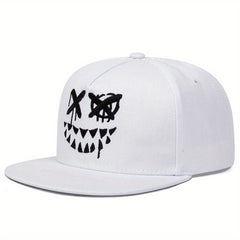 Ghost Face Embroidery Baseball Cap Unisex Couple Snapback Hat