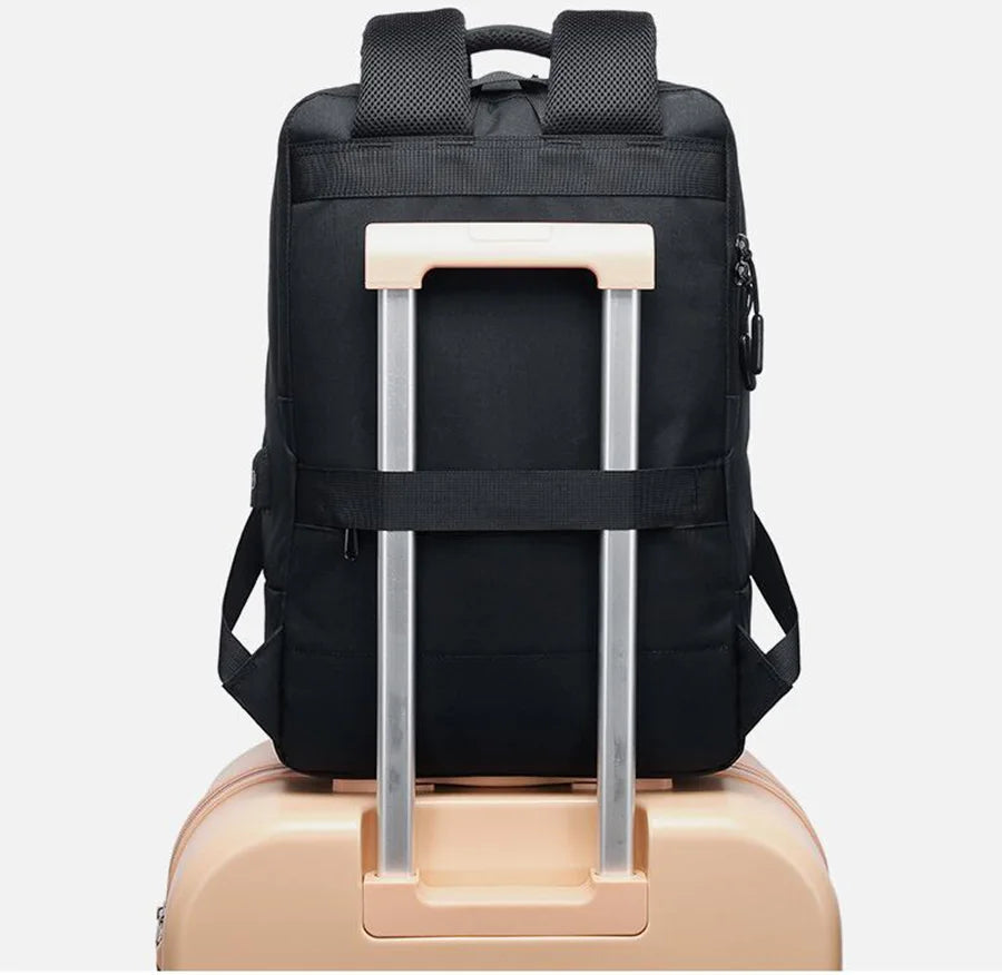8008 Men's Business Travel Backpack Waterproof Oxford 36-55L Computer Bags