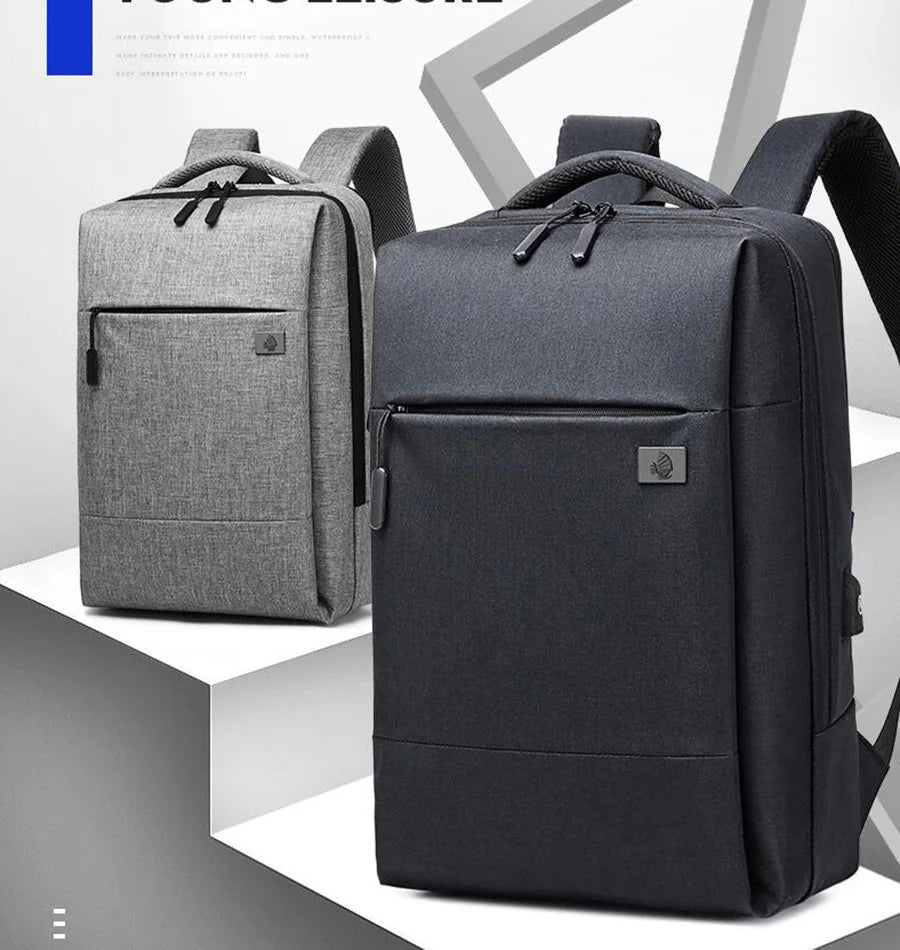 8008 Men's Business Travel Backpack Waterproof Oxford 36-55L Computer Bags