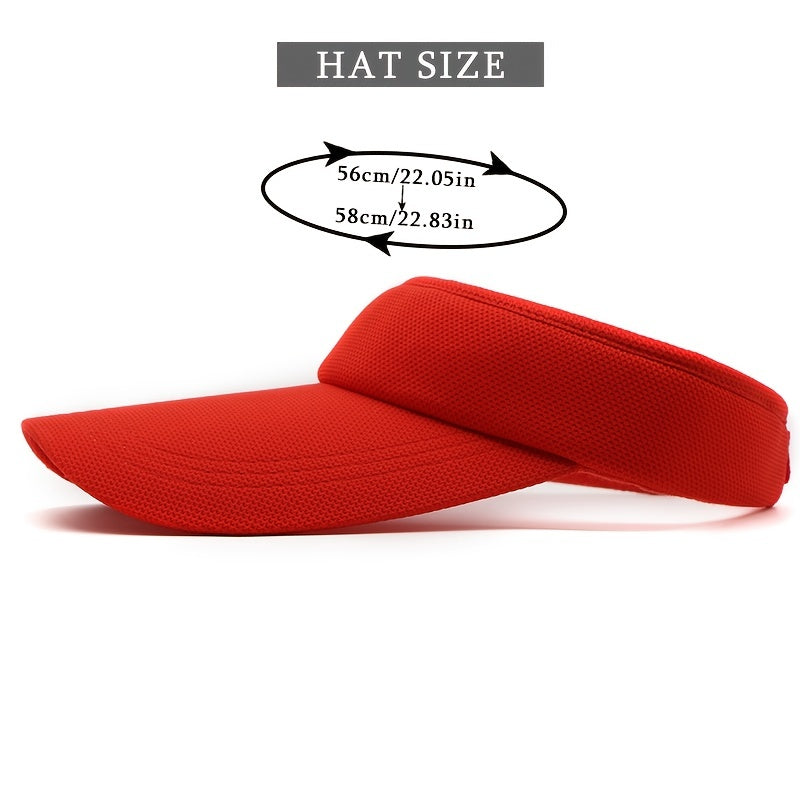 Solid Visors Hat Outdoor Sunscreen Hats Adjustable Summer Sun Cap