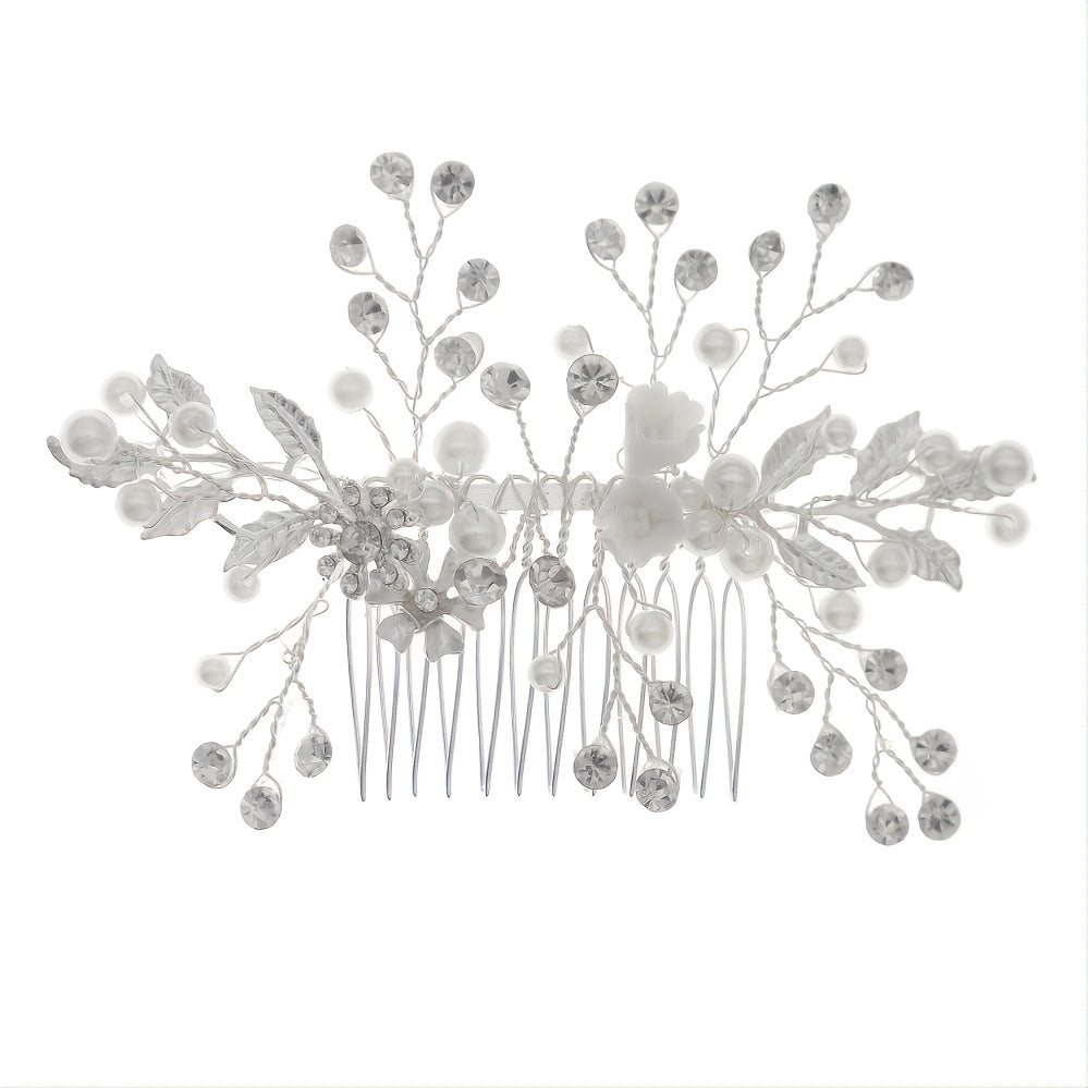Crystal & Pearl Bridal Comb