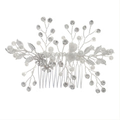 Crystal & Pearl Bridal Comb