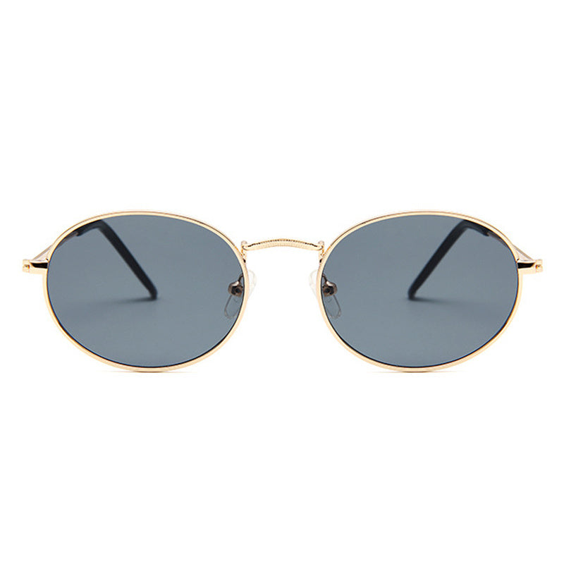 Oval Sunglasses Metal Frame