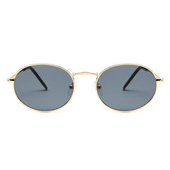Oval Sunglasses Metal Frame