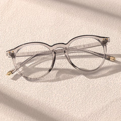 Minimalist Round Clear Frame Eyeglasses Anti Light Eyewear