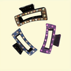 Rhinestone Hair Claw Acrylic Shark Claw Hair Clip