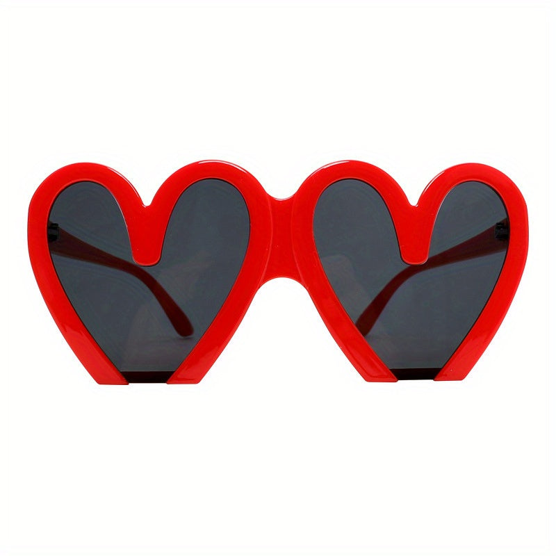 Y2K Heart Sunglasses Love Theme Candy Glasses Beach Party UV400