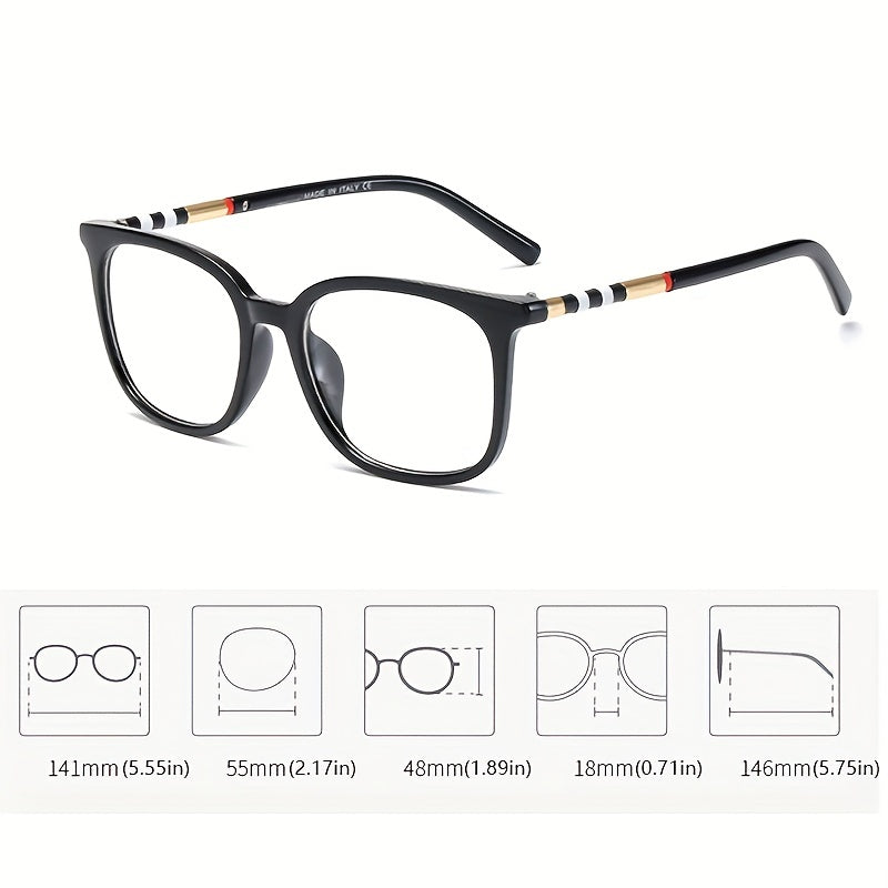 Light Blocking Glasses Square Clear Lens Computer Glasses Optical Spectacles