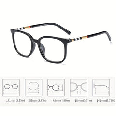 Light Blocking Glasses Square Clear Lens Computer Glasses Optical Spectacles
