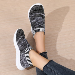 Women's Knitted Running Shoes Lightweight Low Top Sneakers