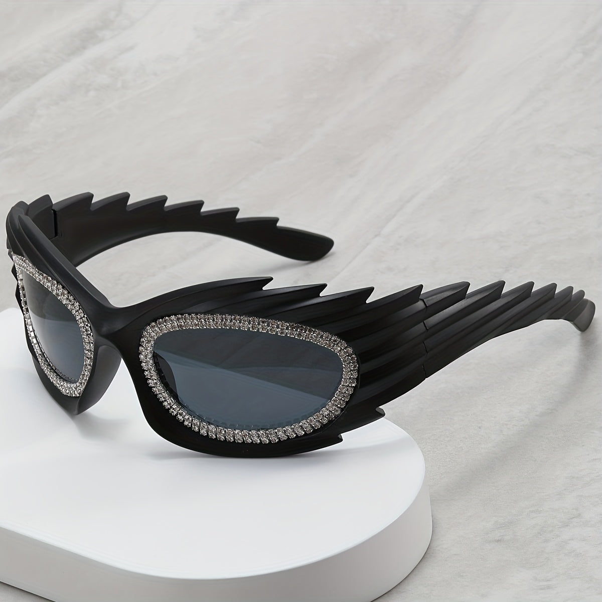Men's Hedgehog Diamond Inlaid Sunglasses UV400 Sunshade Y2K Sunglasses