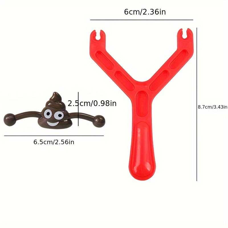Smile Poop Slingshot Toy - Stress Relief and Party Game