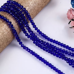 3x4mm Crystal Flat Beads DIY Glass Colorful Beads String Bracelet Necklace