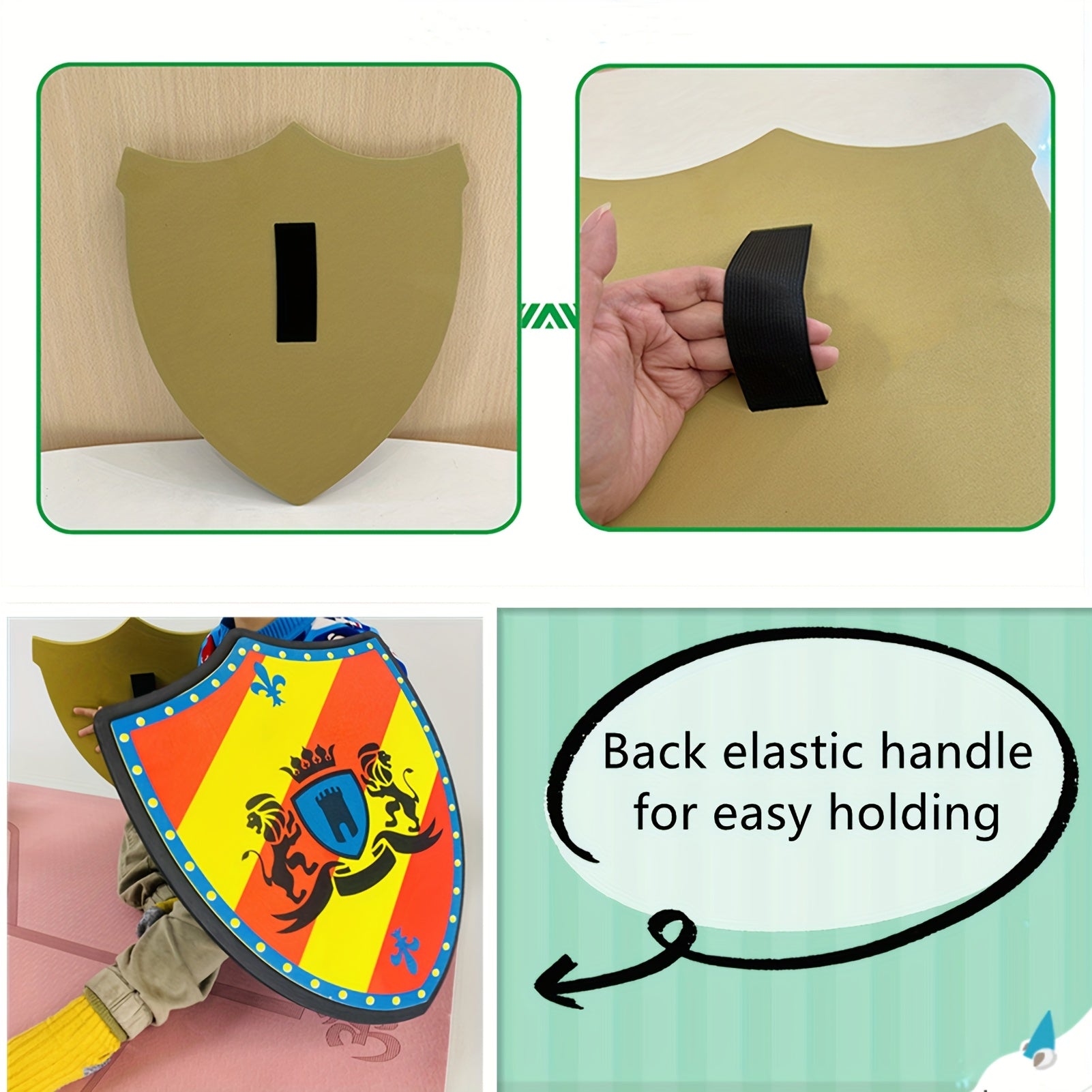 2 Soft Foam Toy Sword and Shield for Role Playing Stage Props Birthday Parties