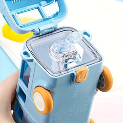 500ml Bus Water Cup w/ Straw Flip Top