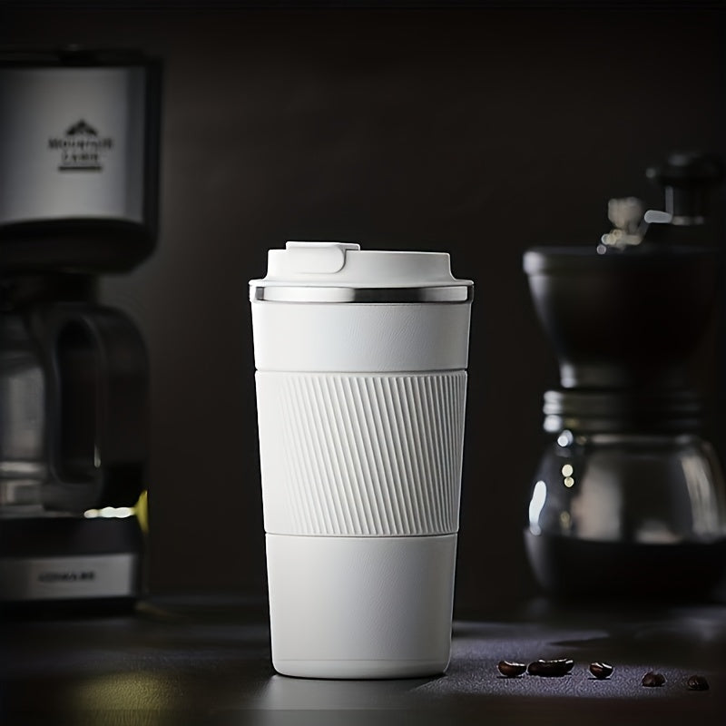 500ml 16.9oz Stainless Steel Travel Coffee Mug Leakproof Vacuum Water Cup