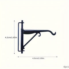 4pcs 1:12 Mini Alloy Hook Stand Model Ornament Hanging Lamp Dollhouse Decoration