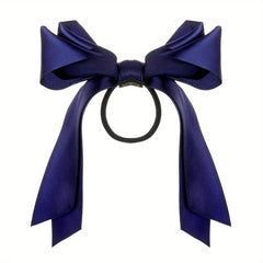 3pcs Pack Bow Knot Hair Ties Elastic Hair Rope Satin Ribbon Bow Ponytail