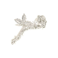 Rose Hair Claw Clip Alloy Metal Hair Clip Golden Silvery Hair Accessories