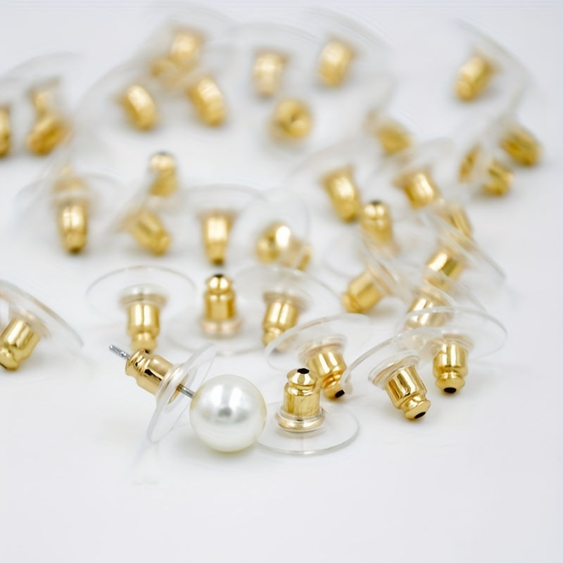 100pcs Hypoallergenic Transparent Adhesive Ear Caps