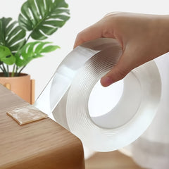 1pc 1.3m Transparent Nano Tape Washable Reusable Double Sided Tape