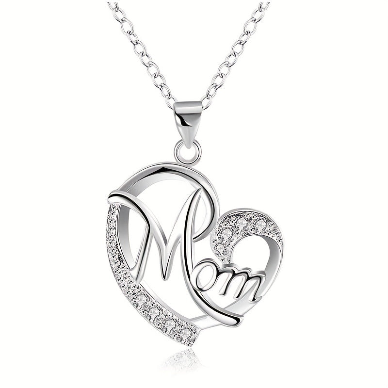 Men's Heart Shape Faux Diamond Chain