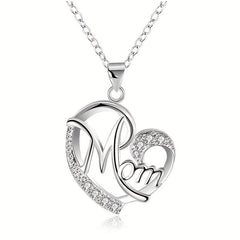 Men's Heart Shape Faux Diamond Chain