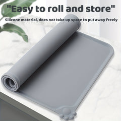 No Spill Dog Feeding Mat Easy Clean Pet Placemat