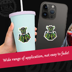 Holographic Mosaic Vinyl Sticker - Durable & Eye-Catching Design