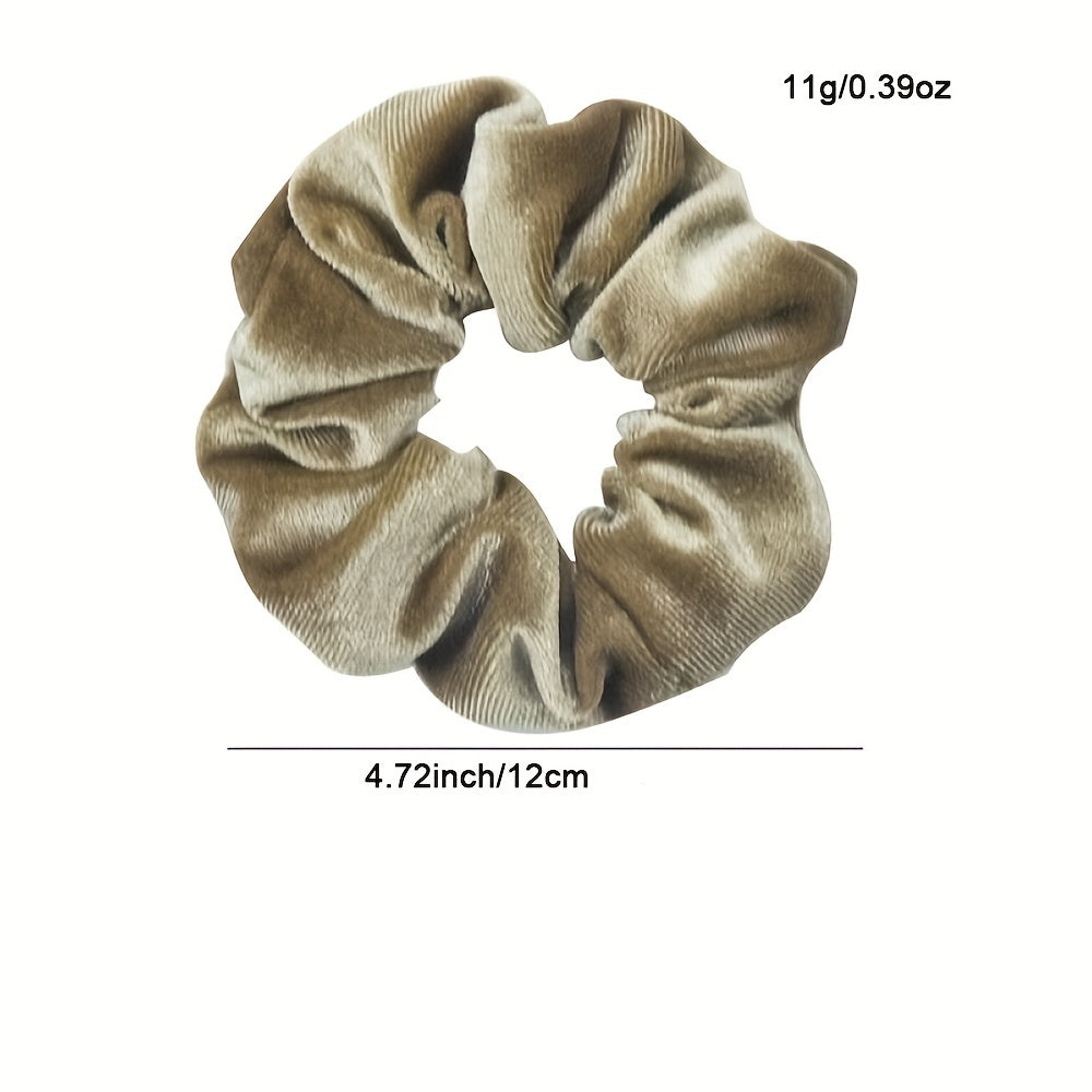 6PCS Velvet Hair Scrunchies Elastic Bands Hair Accessories