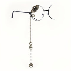 Steampunk Gear Decorative Glasses Retro Gothic Metal Frame