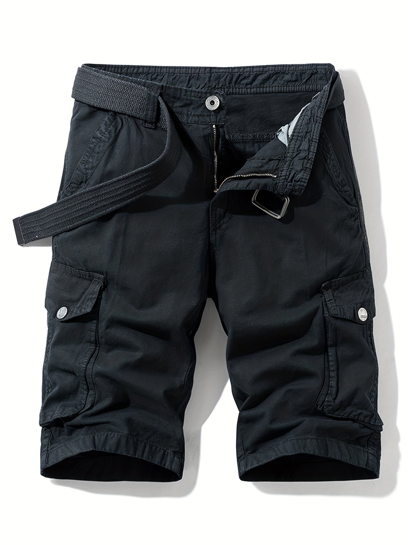 Men's Cargo Shorts with Flap Pockets for Spring & Summer