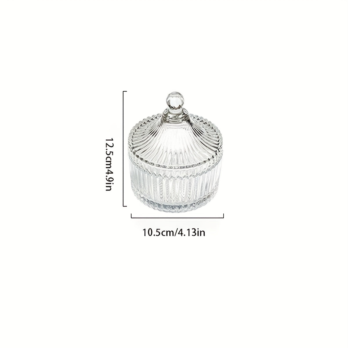 Clear Candy Jar Crystal Covered Candy Bowl Jewellery