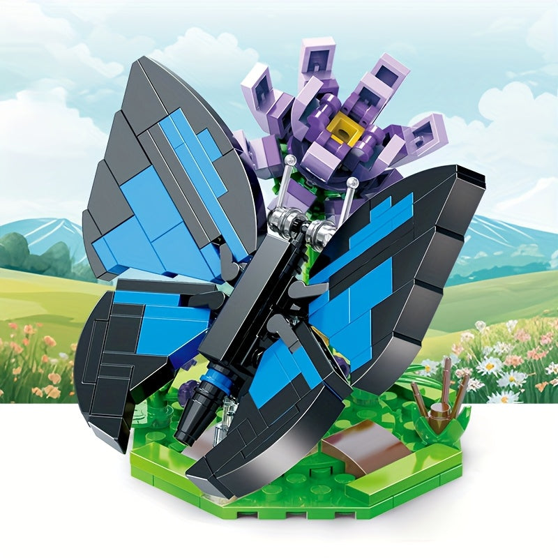 Creative Butterfly Building Block Set Animal Series Stacking Skill Training