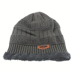 Winter Velvet Thickened Knitted Pullover Hat