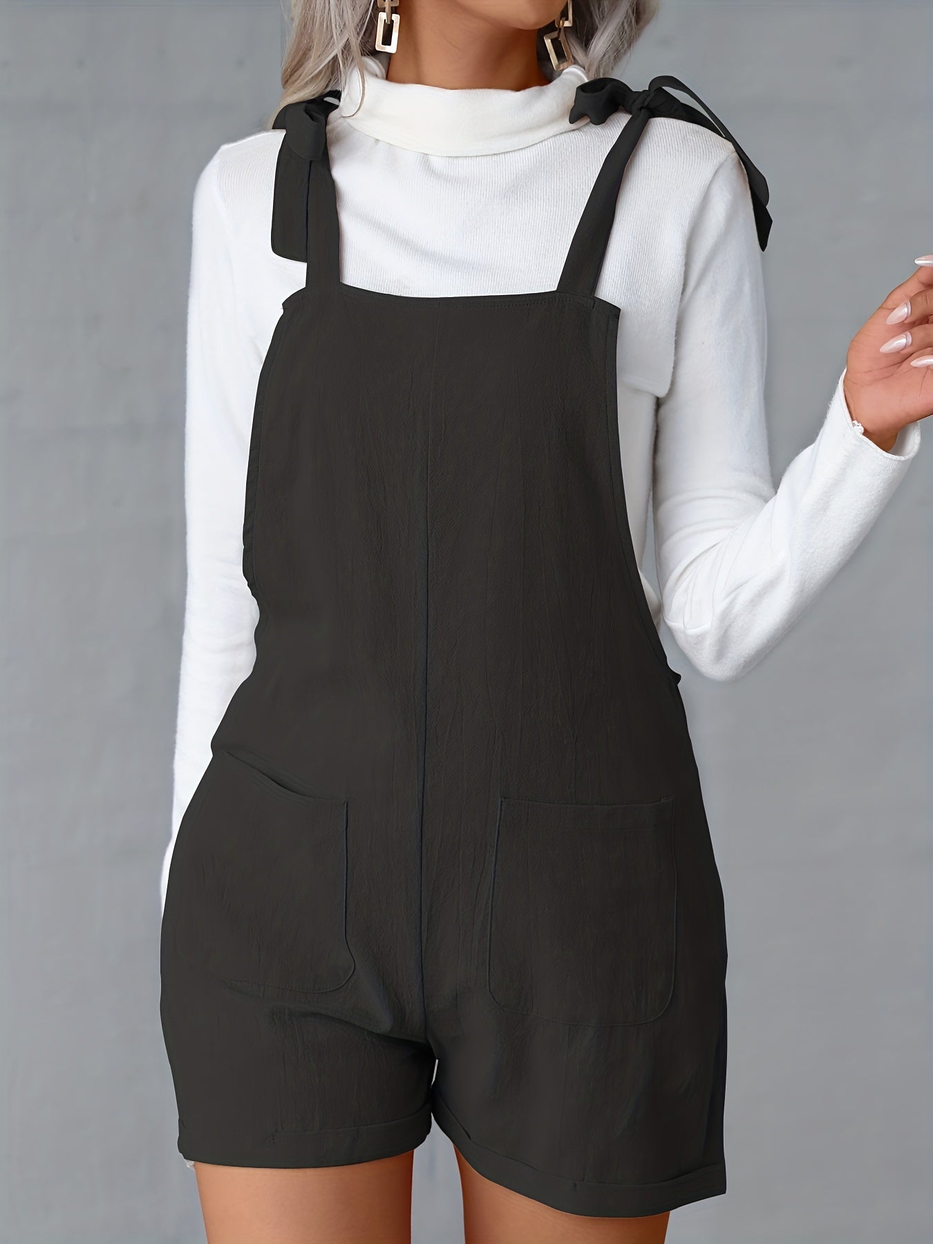 Casual Sleeveless Jumpsuit with Dual Pockets for Women